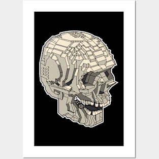 Brick Skull Posters and Art